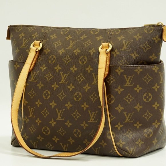 Totally MM Monogram Canvas Shoulder Tote Bag Brown - Picture 2 of 10
